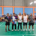 Figo-Jeni Menang Tipis atas Wabup-Asisten I dalam Laga Eksibisi Bulutangkis